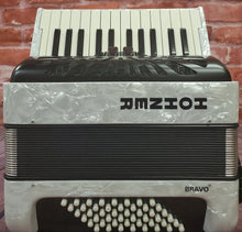 Load image into Gallery viewer, Hohner Bravo II 48 Bass White Piano Accordion Acordeon +Bag, Straps, Shirt Authorized Dealer
