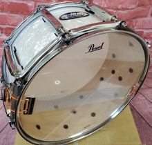 Load image into Gallery viewer, Pearl Masters Maple Complete White Marine 14x6.5 Snare Drum | NEW Authorized Dealer | Worldwide Ship

