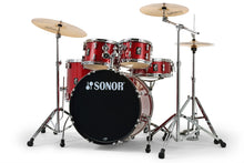 Load image into Gallery viewer, Sonor AQX Stage Red Moon Sparkle 5pc Kit 22x16,10x7,12x8,16x15,14x5.5 Drums Cymbals Hardware Dealer
