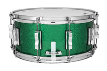 Load image into Gallery viewer, Ludwig Classic Oak Green Sparkle 6.5x14 Snare Drum Kit Snare |  Wrap Finish | NEW Authorized Dealer
