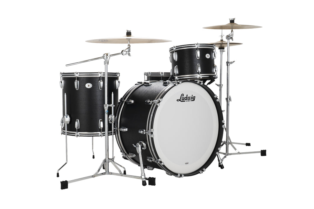 Ludwig Legacy Maple Black Cat Pro Beat 14x24_9x13_16x16 Special Order 3pc Drum Kit Authorized Dealer