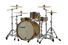 Load image into Gallery viewer, Sonor SQ1 Satin Gold Metallic 22x17/12x8/16x15 Drums Shells Matching BD Hoops No Mount +Bags Dealer
