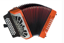 Load image into Gallery viewer, Hohner Compadre GCF SOL Orange Accordion Acordeon +Bag_Strap_DVD_BackPad_Shirt NEW Authorized Dealer
