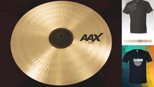 Load image into Gallery viewer, Sabian AAX 21&quot; THIN RIDE Cymbal Natural Finish | Bundle &amp; Save | Made in Canada | Authorized Dealer
