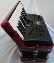 Load image into Gallery viewer, Hohner Bravo II 48 Bass Red Piano Accordion Acordeon +GigBag, Straps, Shirt - Authorized Dealer
