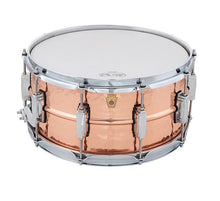Load image into Gallery viewer, Ludwig Copper Phonic 6.5x14&quot; Hammered Copper Kit Snare Drum  w/ Imperial Lugs LC662K Made in the USA Authorized Dealer

