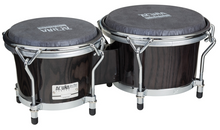 Load image into Gallery viewer, Gon Bops Alex Acuna Special Edition Bongos 7&quot;/8.5&quot; North American Ash Ebony Lacquer Authorized Dealer
