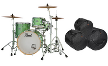 Load image into Gallery viewer, Pearl Masters Complete 24x14_13x9_16x16 Absinthe Sparkle Drums Shell Pack +Bags! Authorized Dealer
