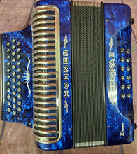 Load image into Gallery viewer, Hohner Xtreme Corona II FBE/FBbEb/Fa Blue Azul Accordion Acordeon +Case/Bag/Straps/T-Shirt | Dealer
