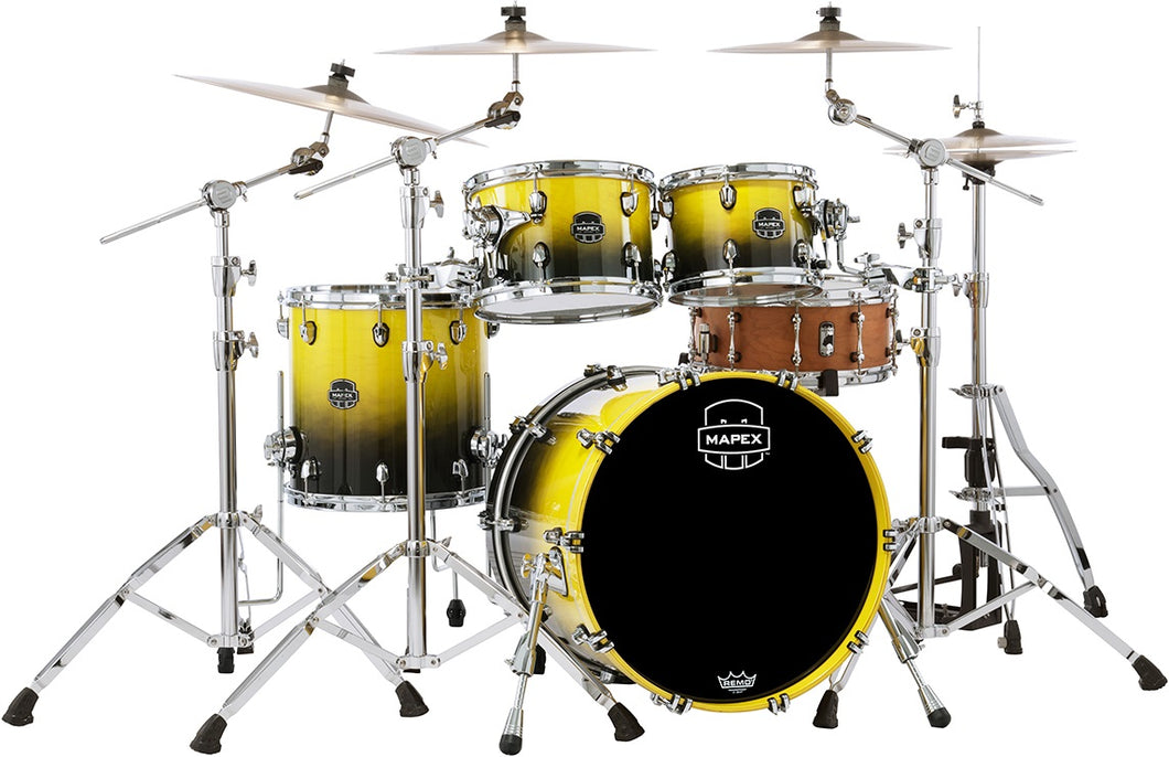 Mapex Saturn Sulphur Fade Jazz Drum Set 20x16/10x7/12x8/14x14 4pc Shell Pack Authorized Dealer