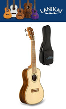 Load image into Gallery viewer, Lanikai Spruce Solid Top Morado Back and Sides Concert Ukulele +Free GigBag | NEW Authorized Dealer
