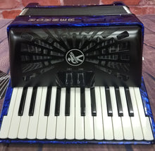Load image into Gallery viewer, Hohner Bravo II 48 Bass Blue Piano Accordion Acordeon +Gig Bag, Straps, Shirt Authorized Dealer
