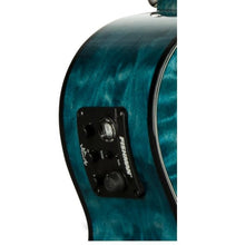 Load image into Gallery viewer, Lanikai Quilted Maple Blue Stain Tenor Acoustic/Electric Concert Ukulele +Case | Authorized Dealer
