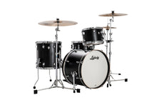 Load image into Gallery viewer, Ludwig Pre-Order Neusonic Black Velvet Downbeat Kit 14x20_14x14_8x12 3pc Drums Shell Pack | Authorized Dealer
