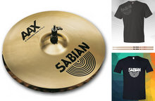 Load image into Gallery viewer, Sabian AAX 14&quot; X-CELERATOR Natural Finish HiHats Cymbals Hats Pair Bundle &amp; Save | Authorized Dealer
