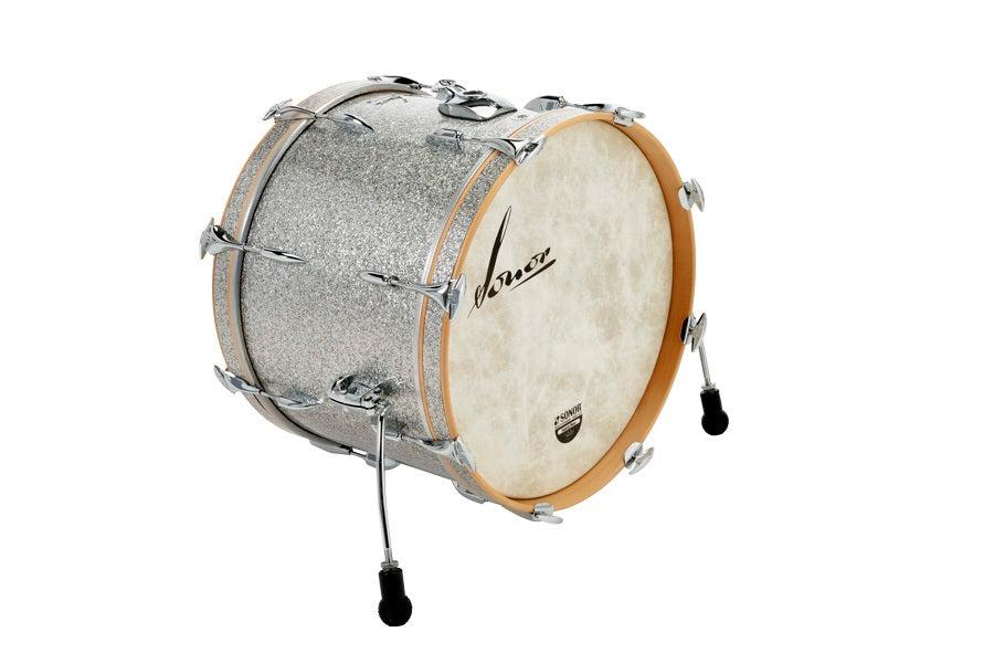 Sonor Vintage Series 20x14 Silver Glitter 9 ply Beech Bass Kick Drum w/Mount | NEW Authorized Dealer