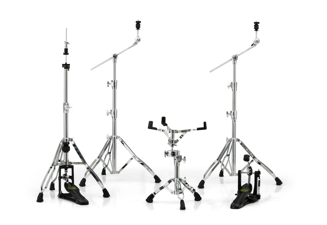 Mapex Armory CHROME 5-Piece Hardware Pack: 2 Boom Stands, Snare Stand, Hi-Hat Stand, Bass Drum Pedal