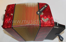 Load image into Gallery viewer, Hohner Corona II Classic GCF Red Rojo Accordion Acordeon +Case,Bag,Straps,Pad, DVD,Book,Shirt Dealer
