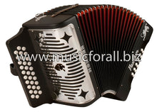 Load image into Gallery viewer, Hohner Panther FBE FA FBbEb Button Diatonic Acordeon NEW Accordion &amp; Straps WorldShip
