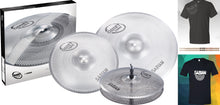 Load image into Gallery viewer, Sabian Quiet Tone Practice Cymbals SET: 13&quot; Hats,14&quot; Crash,18&quot; Crash Ride QTPC502 Authorized Dealer
