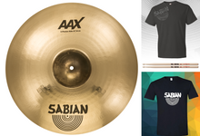 Load image into Gallery viewer, Sabian AAX 20&quot; X-PLOSION Ride 2201287XB Brilliant Finish Bundle | Made in Canada | Authorized Dealer
