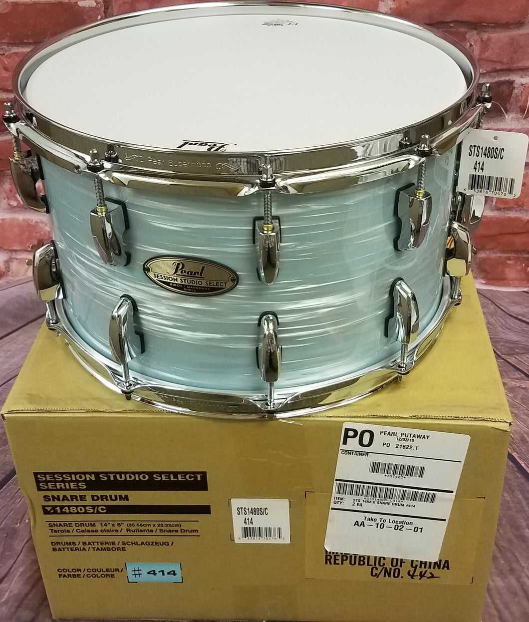 Pearl Session Studio Select Ice Blue Oyster 14x8