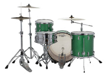 Load image into Gallery viewer, Ludwig Legacy Mahogany Green Sparkle Downbeat 14x20_8x12_14x14 Special Order Drums Authorized Dealer
