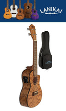 Load image into Gallery viewer, Lanikai Oak Concert Uke Acoustic/Electric Cutaway Ukulele +Deluxe Padded Bag | Authorized Dealer
