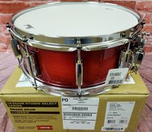 Load image into Gallery viewer, Pearl Session Studio Select Antique Crimson Burst 14x5.5 Mahogany Snare Drum WorldShip - NEW Authorized Dealer
