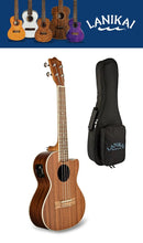 Load image into Gallery viewer, Lanikai Mahogany Cutaway Electric Tenor Ukulele +FREE Deluxe Padded Bag Included | Authorized Dealer

