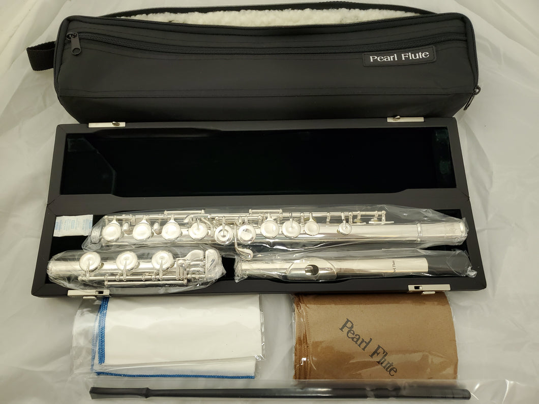 Pearl Pre-Order Flute Quantz 665 Series Offset G/B-Foot/Closed Hole +Cleaning Kit&Case 2-Day Ship Auth Dealer