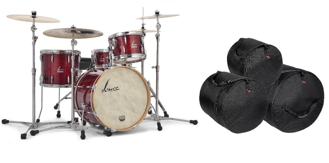 Sonor Vintage Series Red Oyster 22x14_13x8_16x14 w/Mount Drum Kit | 3pc Shell Pack +Free Bags Shell Pack NEW Authorized Dealer