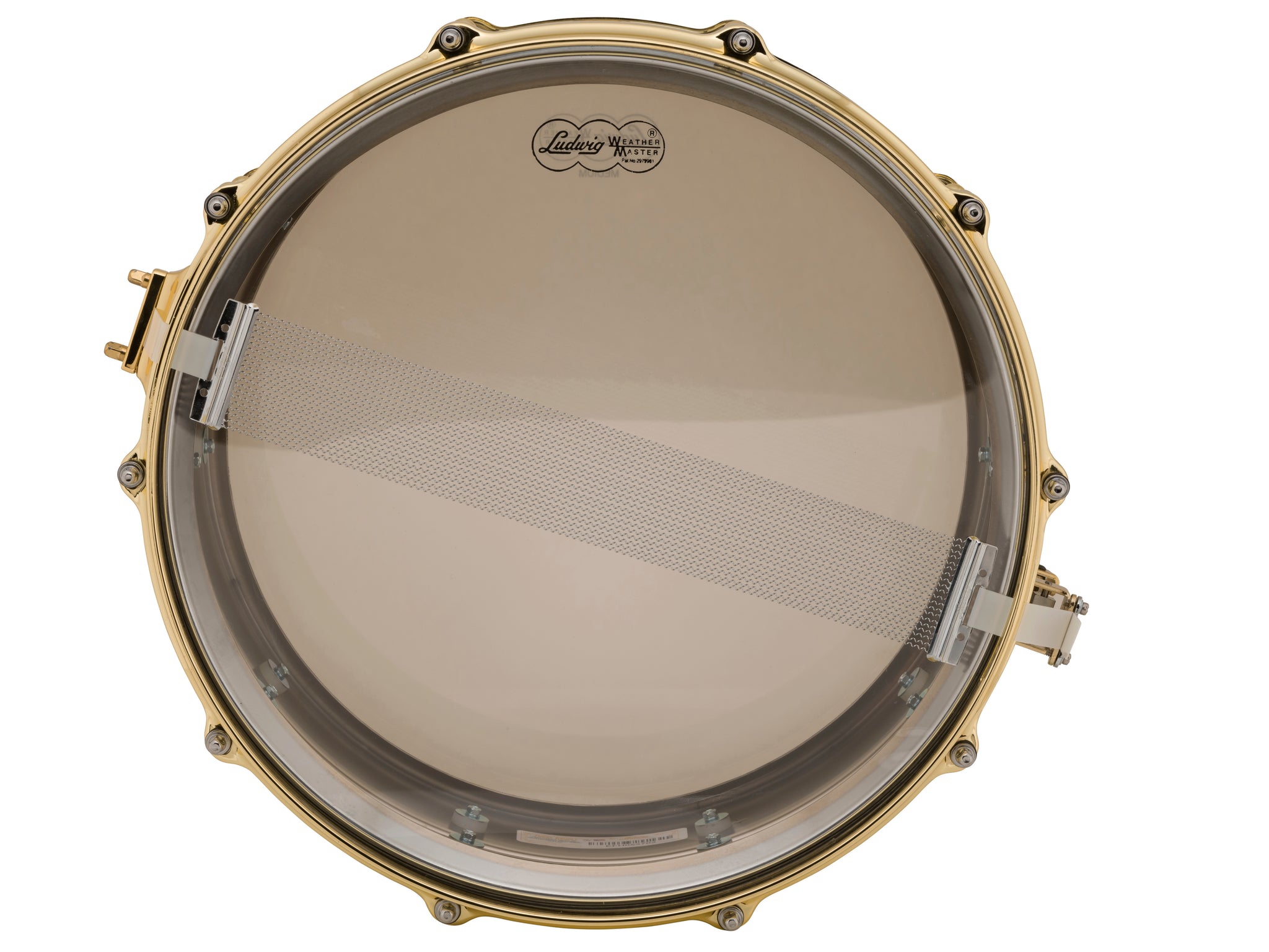 Ludwig 14x6.5 Chrome Over Brass Snare Drum with Tube Lugs