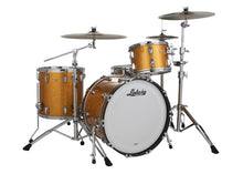 Load image into Gallery viewer, Ludwig Classic Maple Gold Sparkle Jazzette 3pc Kit 14x18_8x12_14x14 Drums USA Made Authorized Dealer
