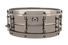 Load image into Gallery viewer, Ludwig Universal Metal 5.5x14&quot; Black Brass Snare Drum Black Nickel Die Cast Hoops Authorized Dealer
