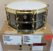 Load image into Gallery viewer, Ludwig *Pre-Order* 6.5x14&quot; LB417BT Black Beauty &quot;Brass On Brass&quot; Snare Drum w/Tube Lugs, P86 Millennium Strainer Special Order Authorized Dealer
