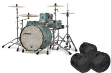 Load image into Gallery viewer, Sonor SQ1 Cruiser Blue 20x16/12x8/14x13 Drum Shell Pack with Walnut Hoops + FREE Gig Bags - NEW Authorized Dealer
