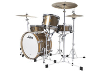 Load image into Gallery viewer, Ludwig Classic Maple Vintage Bronze Mist Lacquer Jazzette Kit 14x18_8x12_14x14 USA Made Drum Shells
