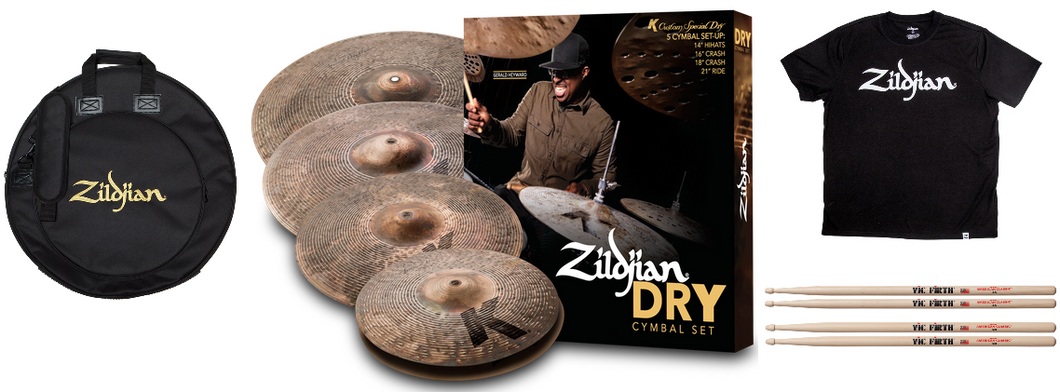 Zildjian K Custom Special Dry 4 Cymbal Set: 14
