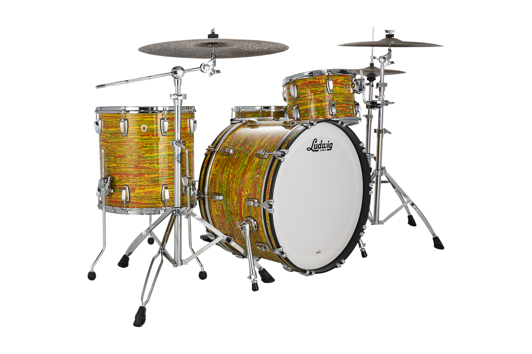 Ludwig Classic Maple Pre-Order Citrus Mod Pro Beat Kit 14x24_9x13_16x16 Drums Shell Pack Authorized Dealer