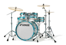 Load image into Gallery viewer, Sonor AQ2 Aqua Silver Lacquer STAGE Kit 22x17_16x15_12x8_10x7_14x6 Shell Pack Bags Authorized Dealer
