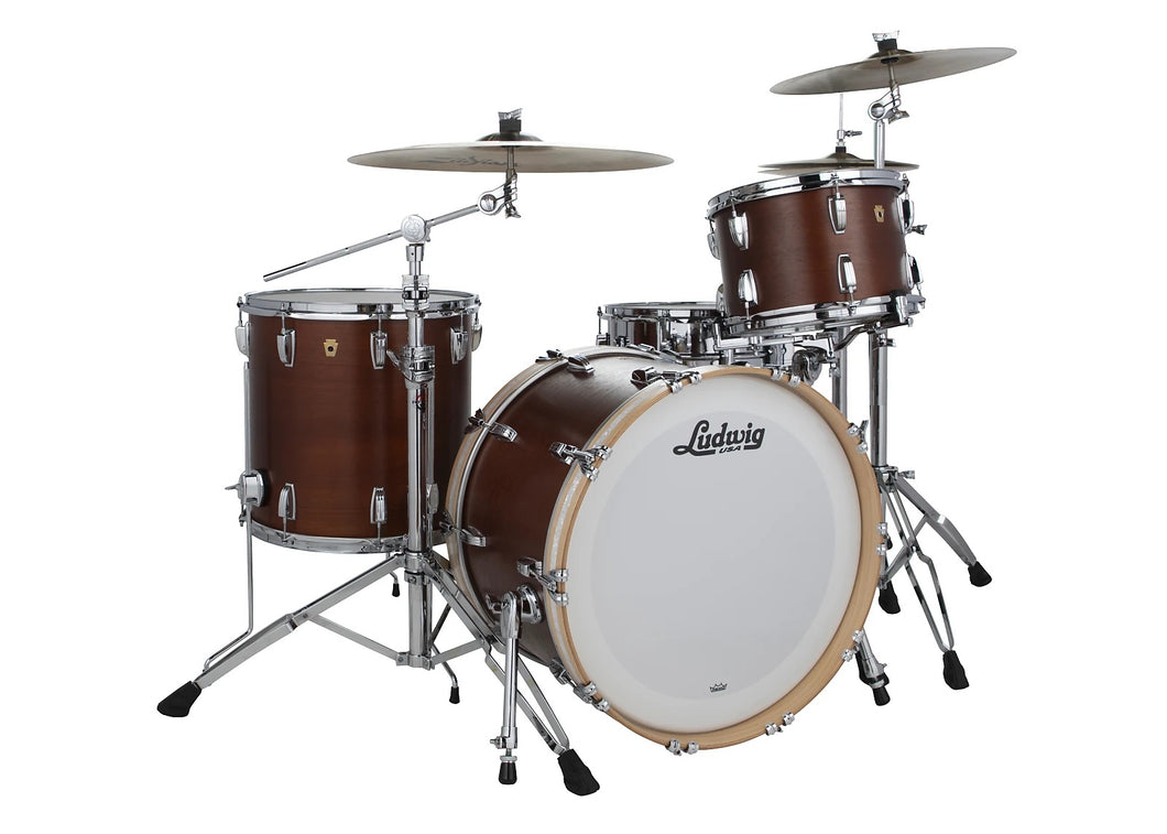 Ludwig Legacy Maple Vintage Mahogany Pro Beat Drums 14x24_9x13_16x16 Special Order Authorized Dealer
