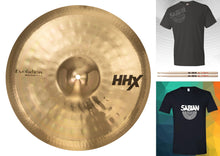 Load image into Gallery viewer, Sabian HHX 17&quot; Evolution Effeks Crash Brilliant Finish Cymbal Shirt &amp;Sticks Bundle Authorized Dealer
