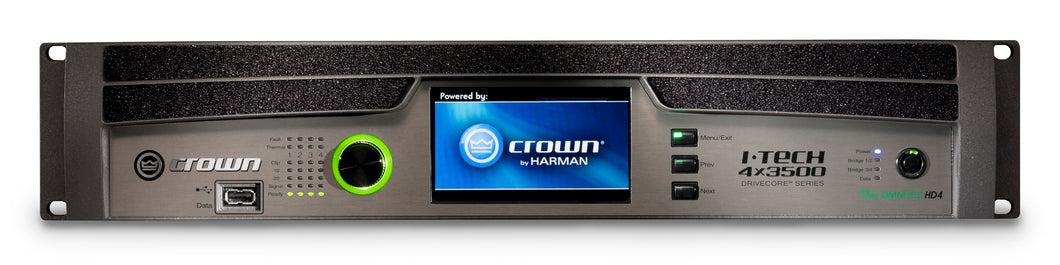 Crown I-Tech HD 4000W 4X3500HDB 4-Channel Power Amp Binding Post | 2-Day Ship | Authorized Dealer