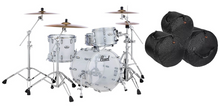 Load image into Gallery viewer, Pearl Crystal Beat 20x15_12x8_14x13 Frosted Acrylic Drum Set Shell Pack +GigBags | Authorized Dealer

