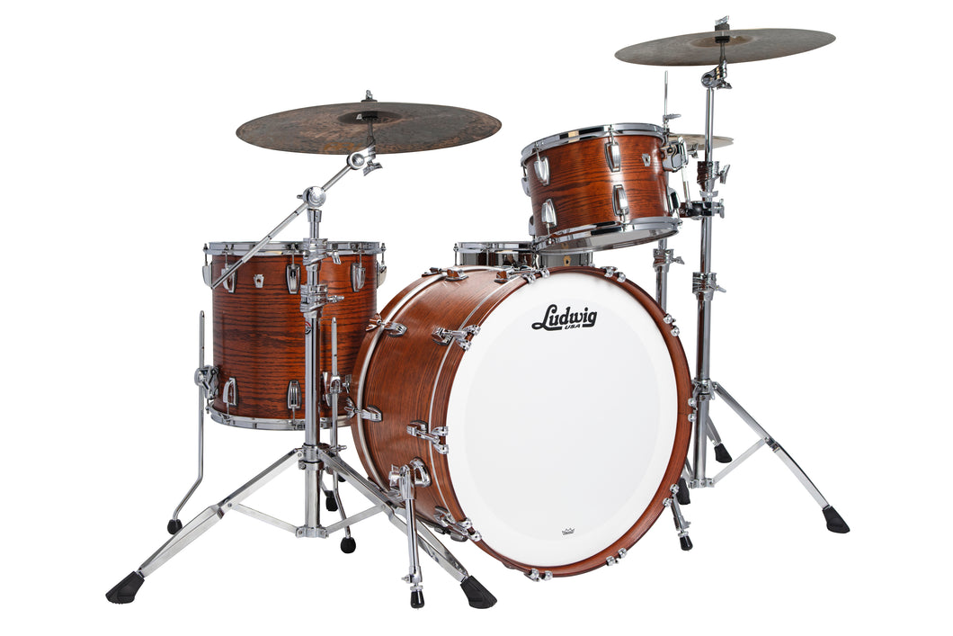 Ludwig Classic Oak Tennessee Whiskey Lacquer Pro Beat Kit 14x24_9x13_16x16 Drums Shell Pack Made in the USA Auth Dealer