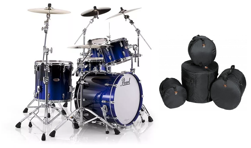 Pearl Reference Ultra Blue Fade 22x18 10x7 12x8 16x16 Shell Pack +Free GigBags NEW Authorized Dealer