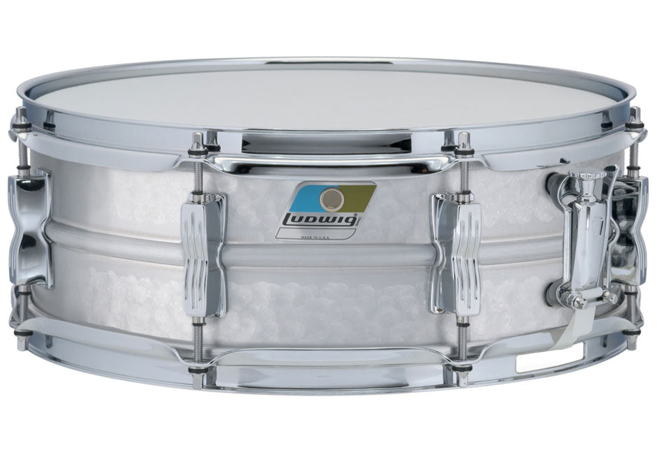 Ludwig LM404K Acrolite 5x14 Hammered Aluminum Snare Drum Seamless  Construction | Authorized Dealer