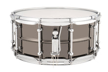 Load image into Gallery viewer, Ludwig Universal Metal 6.5x14&quot; Black Brass Snare Drum Chrome-Plated Triple Flange Hoops Auth Dealer
