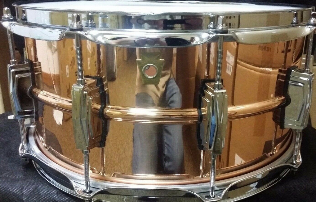 Ludwig LC662 Copper Phonic 6.5x14 Smooth Kit Snare Drum w/Imperial Lugs Authorized Dealer